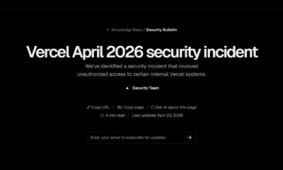 فيرسل تكشف عن حسابات إضافية مخترقة في خرق أمني مرتبط بمنصة Context.ai